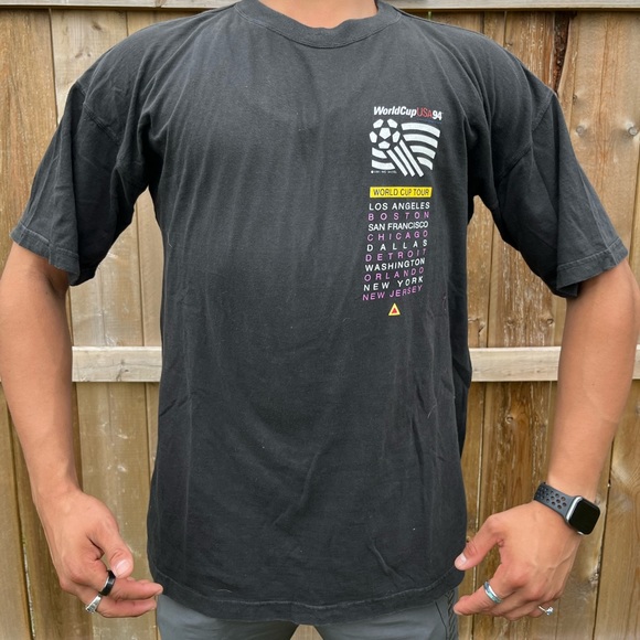 VINTAGE ‘94 WORLD CUP USA CHAMPIONSHIP TOURING T SHIRT - Picture 2 of 6